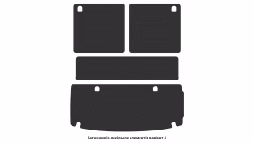 Interior mats for the Mercedes-Benz X166 GLS-Class 2015-2019 II generation EU Crossover restyling 7-seater - Фото 2