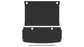 Interior mats for the Mercedes-Benz X166 GLS-Class 2015-2019 II generation EU Crossover restyling 7-seater - Фото 3