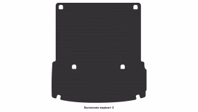 Interior mats for the Mercedes-Benz X166 GLS-Class 2015-2019 II generation EU Crossover restyling 7-seater - Фото 4