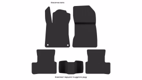 Interior mats for the Mercedes-Benz W177 A-Class 2018-… IV generation EU Hatchback 5-door - Фото 3