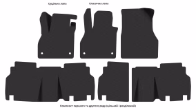 Interior mats for the Mercedes-Benz W415 Citan 2012-2021 I generation EU Minivan 5-seater Short - Фото 3