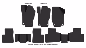 Interior mats for the Mercedes-Benz W164 ML-Class 2005-2011 II generation EU Crossover - Фото 4