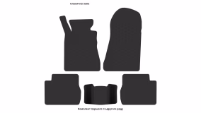Interior mats for the Mercedes-Benz W201 C-Class 1982-1993 I generation EU Universal - Фото 4