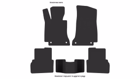 Interior mats for the Mercedes-Benz W205 C-Class 2014-2023 IV generation EU Universal - Фото 4