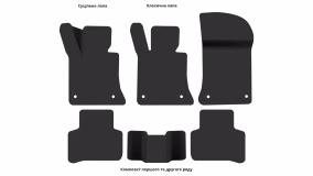 Interior mats for the Mercedes-Benz X204 GLK-Class 2008-2015 I generation EU Crossover - Фото 5