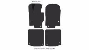 Interior mats for the Mercedes-Benz Maybach GLS 600 (X167) 2019-… III generation EU Crossover - Фото 3