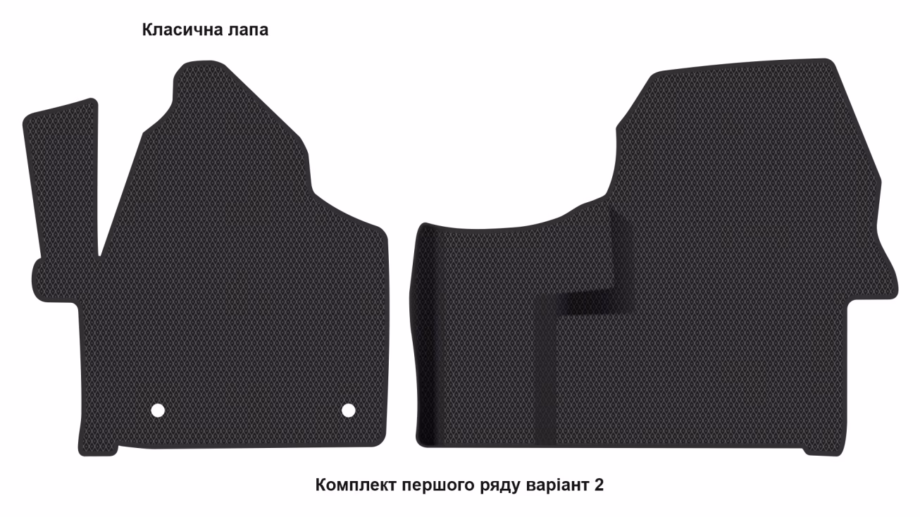 Interior mats for the Mercedes-Benz Sprinter (W906) 2006-2018 II generation EU VAN - Фото 3