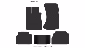 Interior mats for the Mercedes-Benz W220 S-Class 1998-2005 IV generation EU Sedan Short AWD - Фото 4