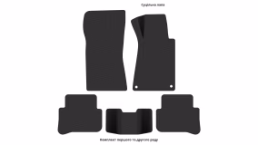 Interior mats for the Mercedes-Benz W203 C-Class 2000-2007 II generation EU Sedan right-hand - Фото 2