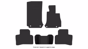 Interior mats for the Mercedes-Benz X253 GLC-Class 2015-2022 I generation EU Crossover right-hand - Фото 2