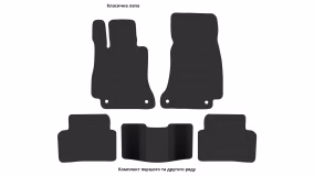 Interior mats for the Mercedes-Benz C 257 CLS-Class 2018-2024 III generation US Sedan - Фото 2