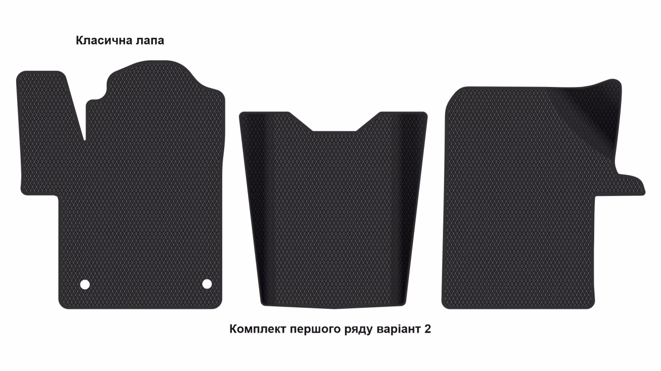 Interior mats for the Mercedes-Benz EQV/(W447) Vito V-Class 2014-… III generation EU VAN 5-door 8-seater Long - Фото 3