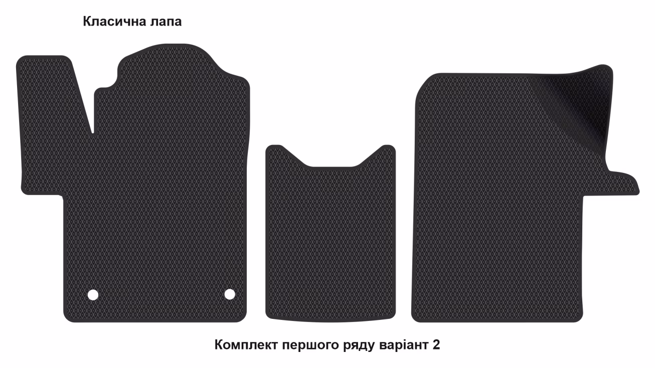 Interior mats for the Mercedes-Benz EQV/(W447) Vito V-Class 2014-… III generation EU VAN 5-door 7-seater Long - Фото 3