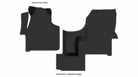 Interior mats for the Mercedes-Benz Sprinter (W906) 2006-2018 II generation EU VAN - Фото 2