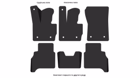 Interior mats for the Mercedes-Benz W465 G-Class G580 EQ (Gelandewagen) 2024-… IV generation EU Crossover Electro - Фото 2