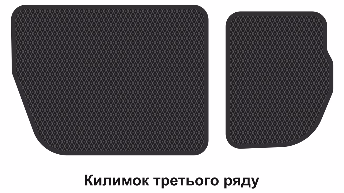 Interior mats for the Mercedes-Benz EQB-Class (X243) 2021-… I generation EU Crossover 7-seater - Фото 3