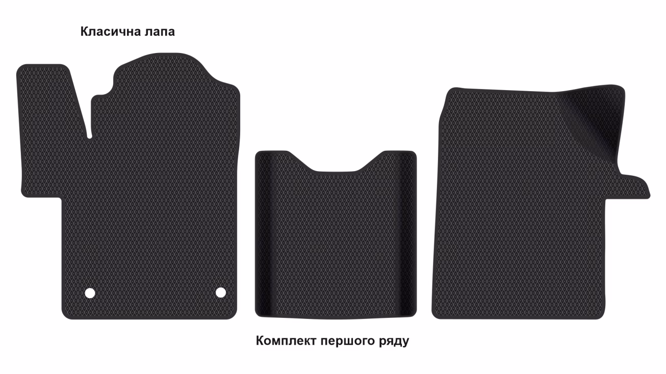 Interior mats for the Mercedes-Benz Vito (W447) V-Class 2014-… III generation EU VAN 5-door 8-seater Short - Фото 2