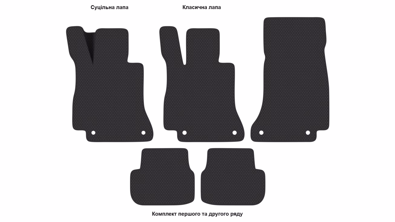 Interior mats for the Mercedes-Benz W213 (A238) E-Class 2016-2023 V generation US Cabriolet - Фото 2