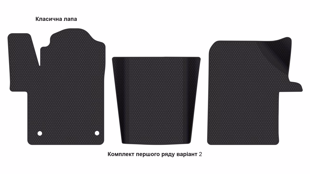 Interior mats for the Mercedes-Benz EQV/(W447) Vito V-Class 2014-… III generation EU VAN 5-door 6-seater Exrta-Long - Фото 3