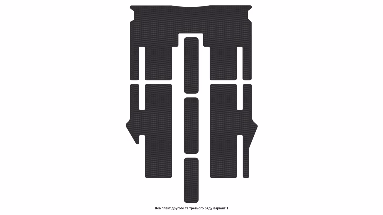 Interior mats for the Mercedes-Benz EQV/(W447) Vito V-Class 2014-… III generation EU VAN 5-door 6-seater Exrta-Long - Фото 4
