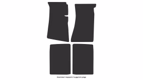 Interior mats for the Mercedes-Benz R107 SL-Class 1971-1989 III generation EU Coupe - Фото 2