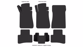 Interior mats for the Mercedes-Benz W202 C-Class 1993-2001 I generation EU Sedan - Фото 3