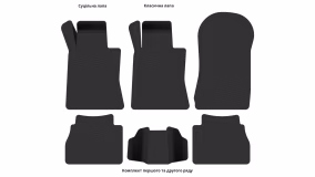 Interior mats for the Mercedes-Benz W210 E-Class 1995-2002 II generation EU Sedan - Фото 3