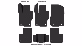 Interior mats for the Mercedes-Benz W166 ML-Class 2011-2018 III generation Crossover - Фото 5