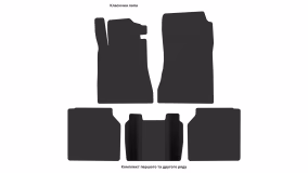 Interior mats for the Mercedes-Benz W140 (V140) S-Class 1991-1998 III generation EU Sedan Long - Фото 3