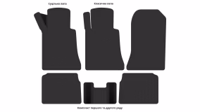 Interior mats for the Mercedes-Benz W124 E-Class 1984-1997 I generation EU Sedan - Фото 4