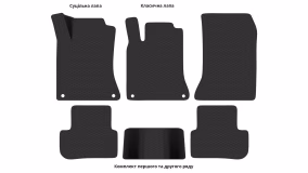 Interior mats for the Mercedes-Benz W246 B-Class 2011-2018 II generation EU Hatchback - Фото 4