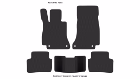 Interior mats for the Mercedes-Benz W213 E-Class 2016-2020 V generation EU Sedan pre-restyling - Фото 4