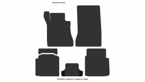 Interior mats for the Mercedes-Benz W126 S-Class 1979-1991 II generation EU Sedan Short - Фото 3
