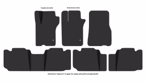 Interior mats for the Mercedes-Benz W163 ML-Class 1997-2005 I generation EU Crossover - Фото 4