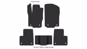 Interior mats for the Mercedes-Benz W166 GLE-Class 2015-2018 I generation EU Crossover - Фото 5