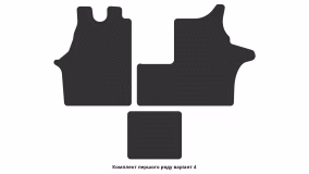 Interior mats for the Mercedes-Benz  W638 V-Class Vito 1996-2003 I generation EU VAN - Фото 2