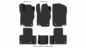 Interior mats for the Mercedes-Benz C292 GLE-Class Coupe 2015-2019 I generation EU Crossover - Фото 4