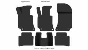 Interior mats for the Mercedes-Benz W212 E-Class 2009-2016 IV generation EU Sedan - Фото 5