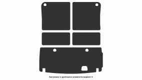 Interior mats for the Mercedes-Benz X166 GL-Class 2012-2015 II generation EU Crossover pre-restyling 7-seater - Фото 2