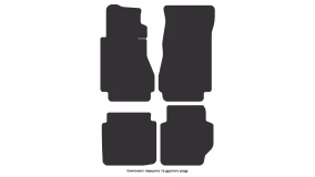 Interior mats for the Mercedes-Benz W123 E-Class 1975-1986 I generation EU Sedan - Фото 2