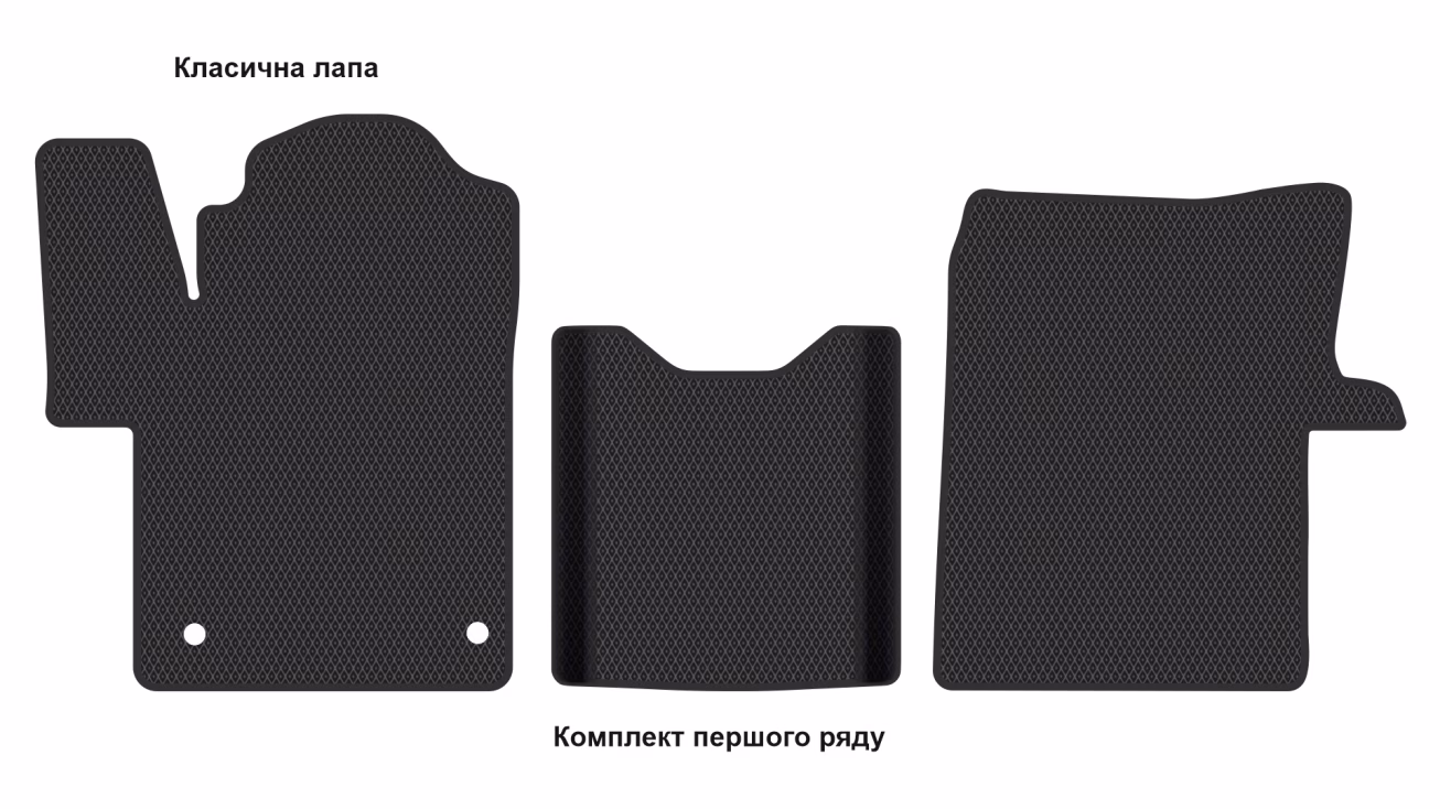 Interior mats for the Mercedes-Benz Vito (W447) V-Class 2014-… III generation EU VAN - Фото 2