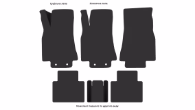 Interior mats for the Mercedes-Benz W245 B-Class 2005-2011 I generation EU Hatchback - Фото 3