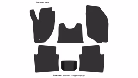 Interior mats for the Mercury Sable GS 1996-1999 III generation US Sedan - Фото 2