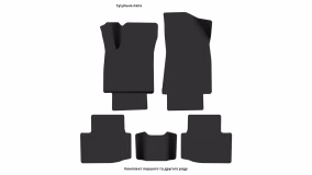 Interior mats for the MG Motor MG 5 (AP31) 2019-… II generation EU Sedan - Фото 3