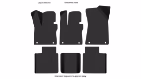 Interior mats for the MG Motor HS 2024-… II generation CN Crossover Plug in Hybrid - Фото 2