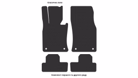 Interior mats for the Mini Cooper (R56) 2006-2014 II generation EU Hatchback 5-door - Фото 3