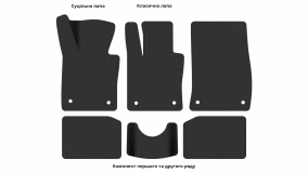 Interior mats for the Mini Countryman R60 2010-2017 I generation EU Crossover - Фото 4