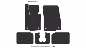 Interior mats for the Mini Cooper S (F55) 2014-2024 III generation US Hatchback 5-door - Фото 3