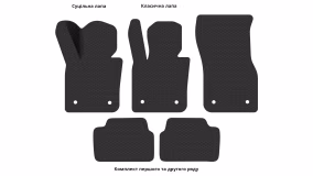 Interior mats for the Mini Cooper (F55) 2014-2024 III generation US Hatchback 5-door - Фото 4