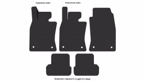Interior mats for the Mini Cooper (R50) 2001-2006 I generation EU Hatchback - Фото 3